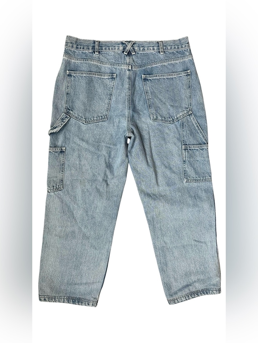 Men’s Alex Mill Light Wash Zipper Fly Carpenter Painters Jeans Size 35 - Picture 6 of 7